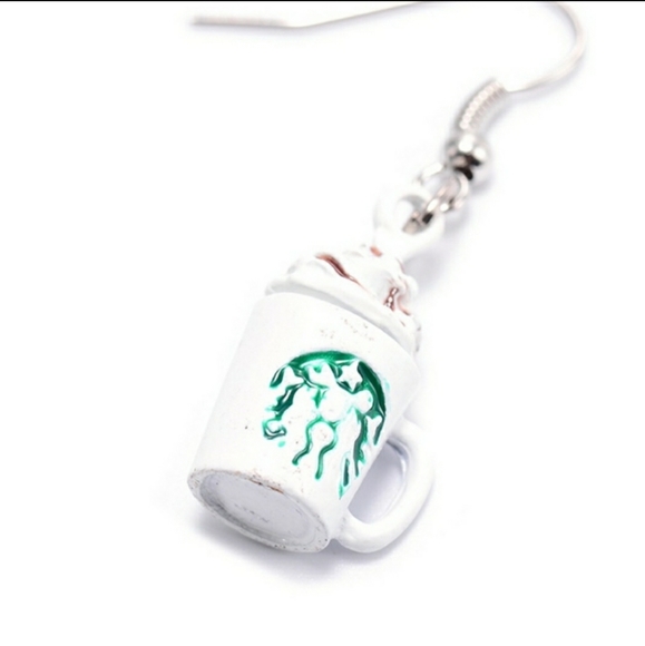 New Starbucks Frappuccino Dangle Earrings - Picture 3 of 6